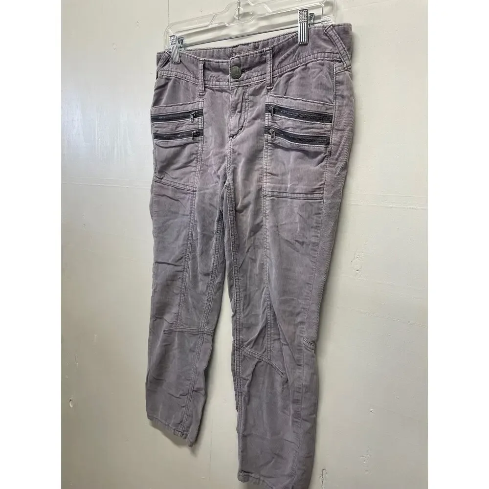 Free People Women's Corduroy Pants Size 8 Gray 24